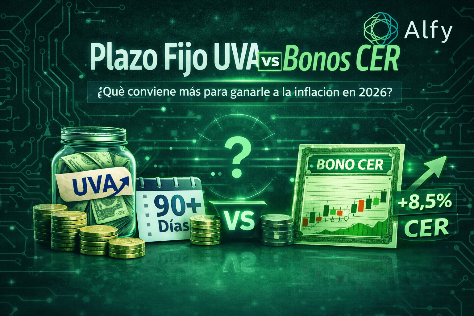 Plazo fijo UVA vs Bonos CER: qué conviene más para ganarle a la inflación en 2026
