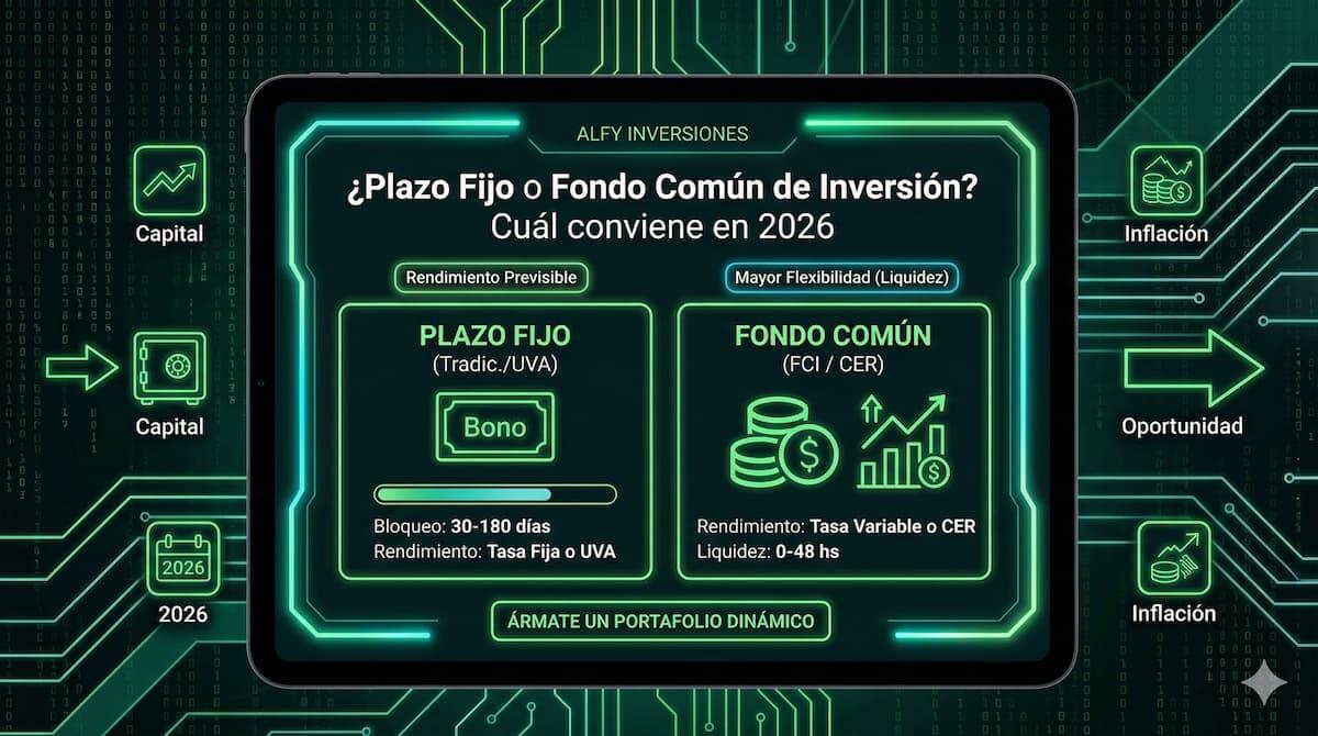 ¿Plazo Fijo o Fondo Común de Inversión? Cuál conviene en 2026